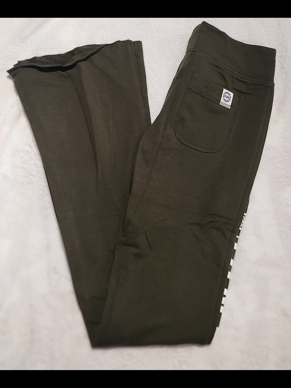 PINK Victoria's Secret Olive Green Zip Hoodie & Pants Set. Size XS. - Picture 6 of 9